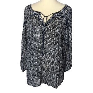 John Robshaw for Lucky Navy Print